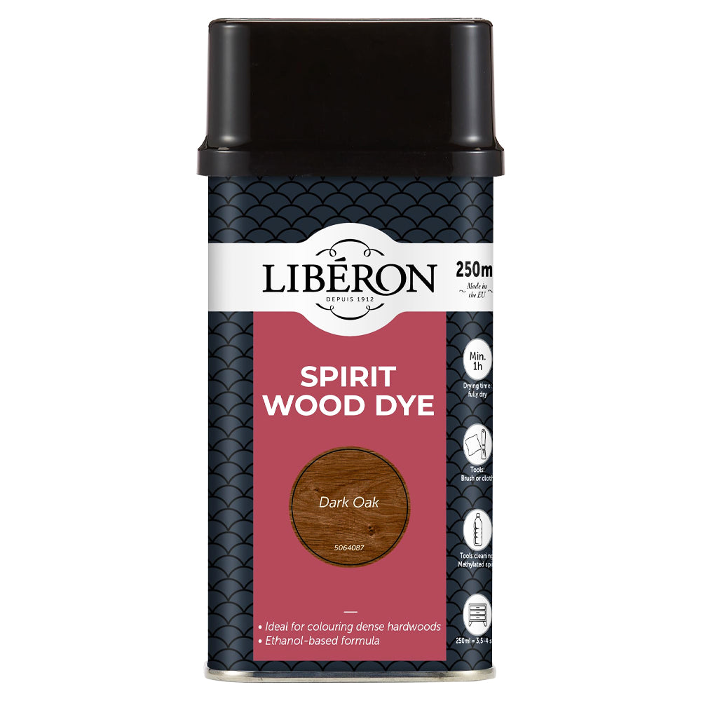 LIBERON SPIRIT WOOD DYE DARK OAK 250ML