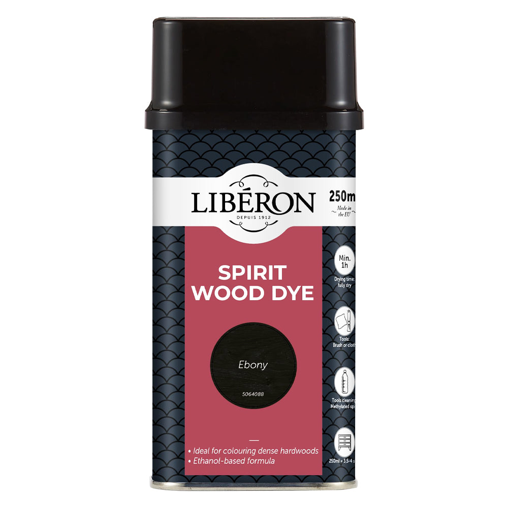 LIBERON SPIRIT WOOD DYE EBONY 250ML