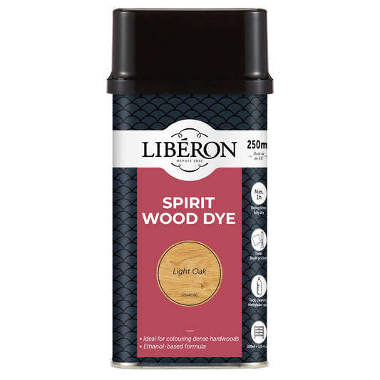LIBERON SPIRIT WOOD DYE LIGHT OAK 250ML