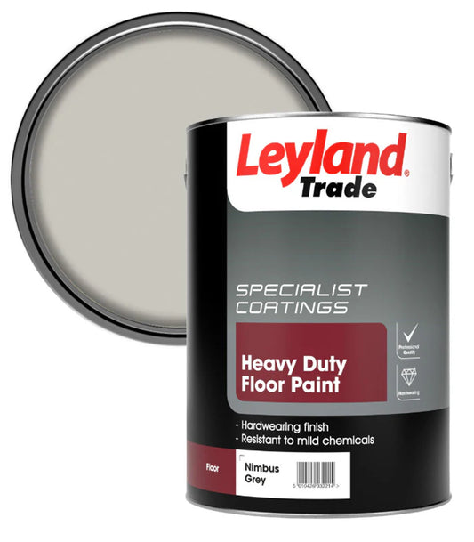 LEYLAND HEAVY DUTY FLOOR PAINT NIMBUS GREY 5L