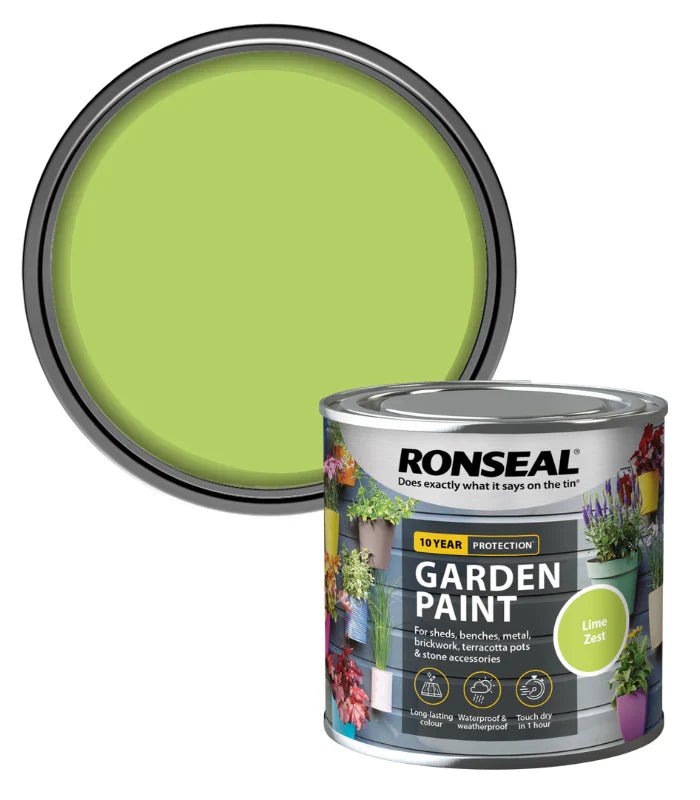 RONSEAL GARDEN PAINT - LIME ZEST 250ML