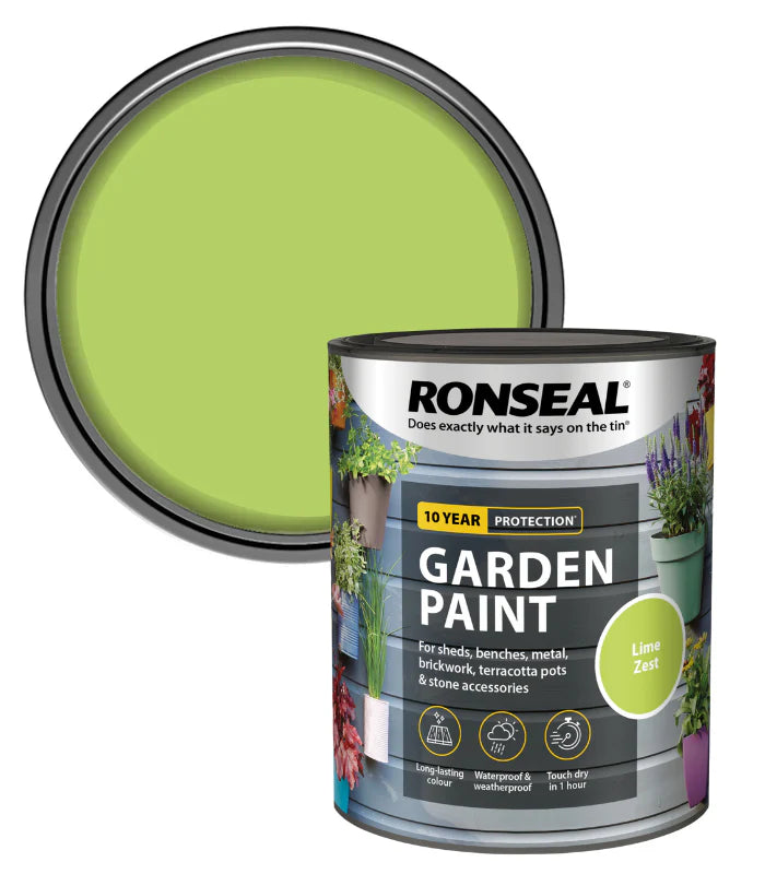 RONSEAL GARDEN PAINT - LIME ZEST 750ML
