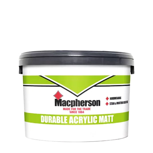 MACPHERSON DURABLE ACRYLIC MATT BRILLIANT WHITE 10L