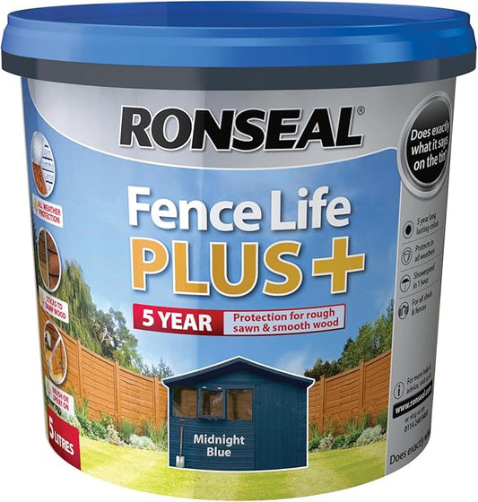 RONSEAL FENCE LIFE PLUS MIDNIGHT BLUE 5L