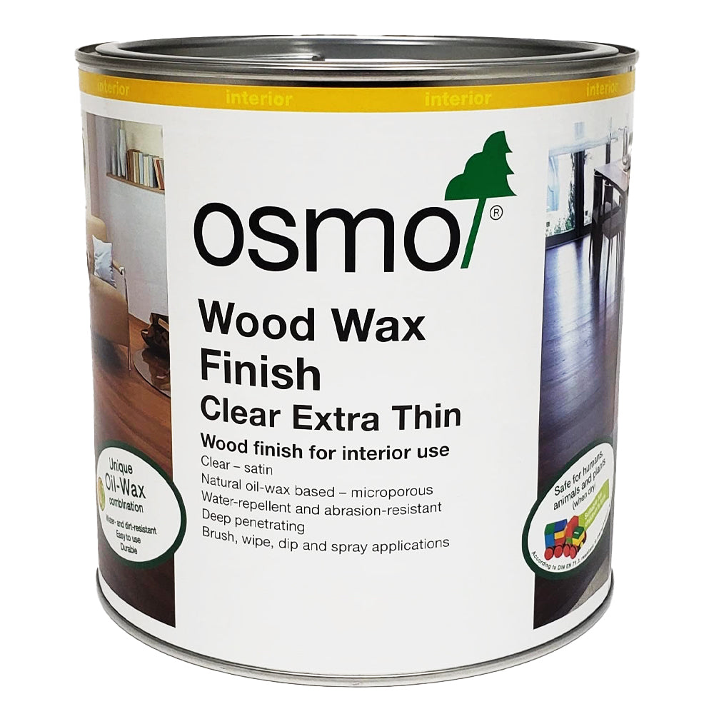 OSMO WOOD WAX EXTRA THIN 1101 CLEAR 2.5L