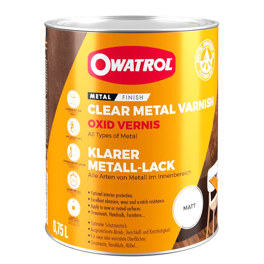 OXID VERNIS MATT 750ML CLEAR METAL VARNISH