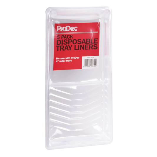 PACK OF 5 PLASTIC LINERS FOR 4" ROLLER TRAYS