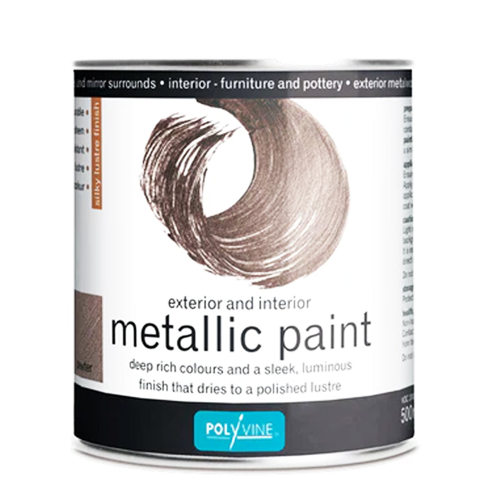 PEWTER ACRYLIC METALLIC PAINT 500ML