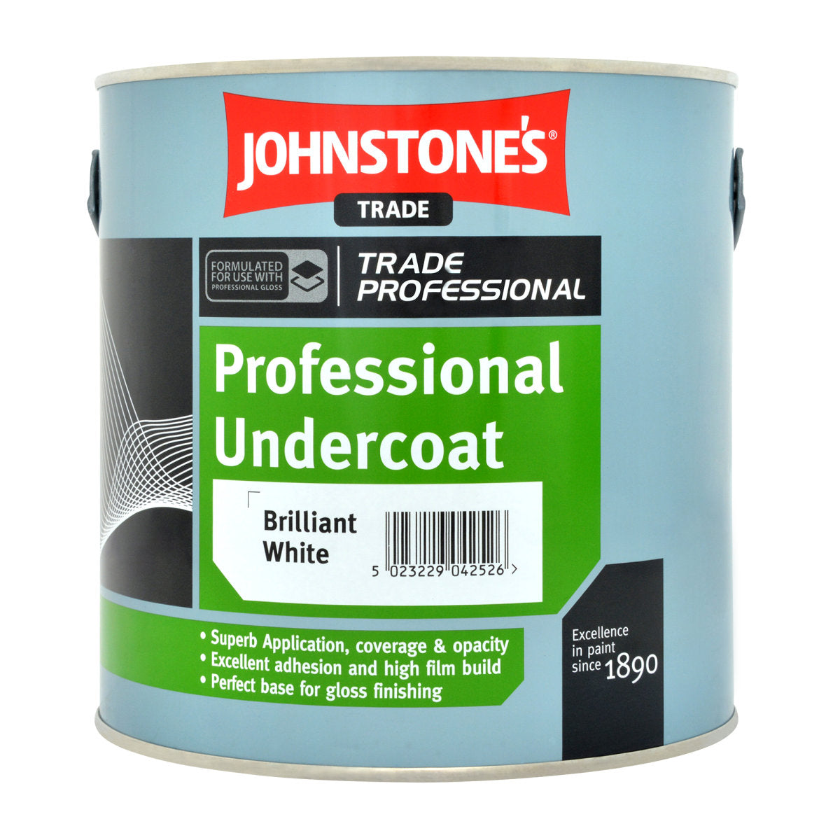 JOHNSTONE'S PROFESSIONAL U/C BRILLIANT WHITE 2.5L