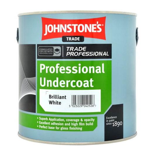 JOHNSTONE'S PROFESSIONAL U/C BRILLIANT WHITE 2.5L