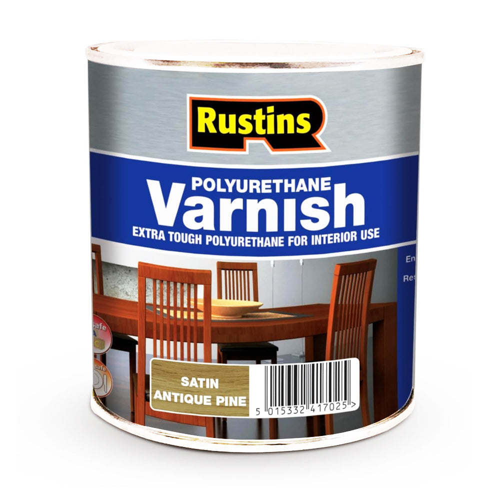 Q/D POLY VARNISH SATIN ANTIQUE PINE 500ML