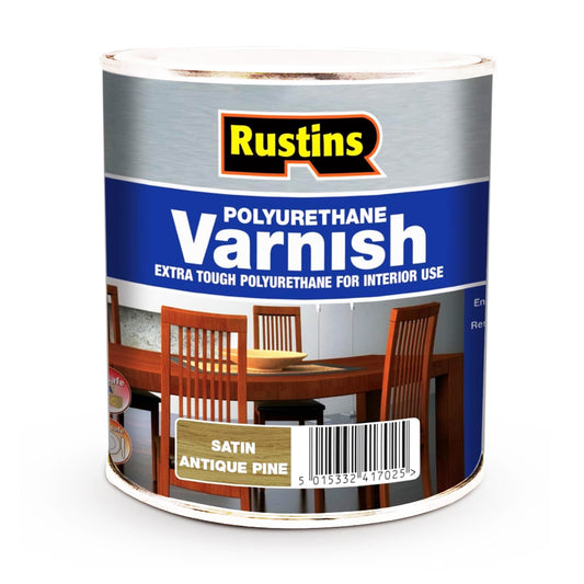 Q/D POLY VARNISH SATIN ANTIQUE PINE 500ML
