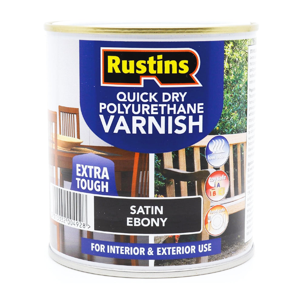 Q/D POLY VARNISH SATIN EBONY 1L