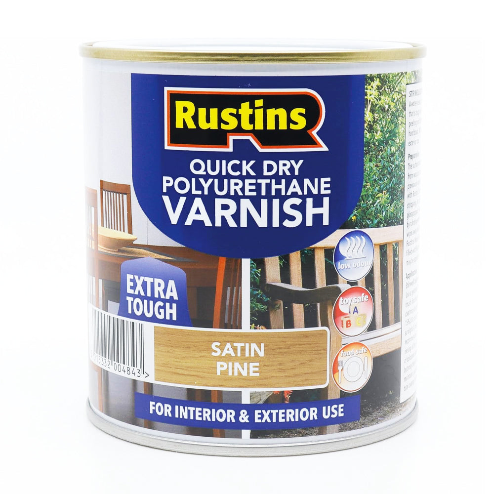 Q/D POLY VARNISH SATIN PINE 250ML