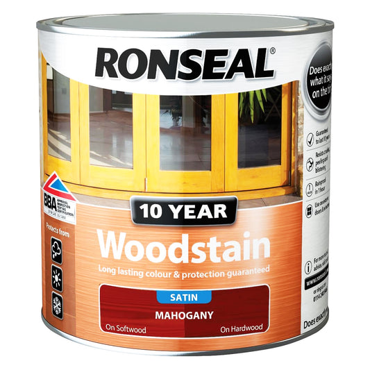 RONSEAL 10 YEAR WOODSTAIN MAHOGANY 2.5L