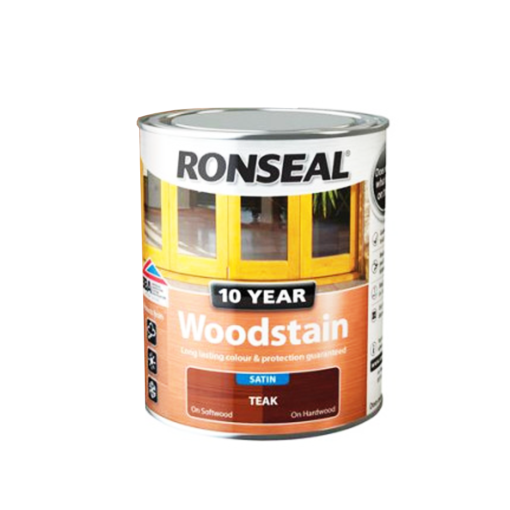 RONSEAL 10 YEAR WOODSTAIN TEAK 750ML