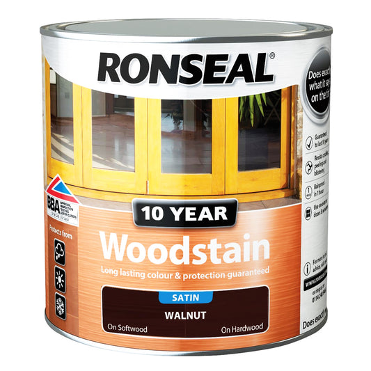 RONSEAL 10 YEAR WOODSTAIN WALNUT 2.5L