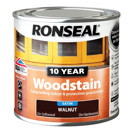 RONSEAL 10 YEAR WOODSTAIN WALNUT 250ML