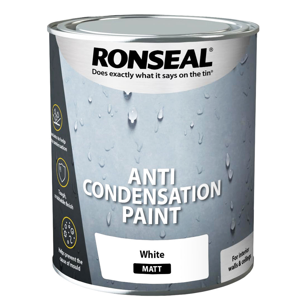 RONSEAL CONDENSATION PAINT WHITE 750ML
