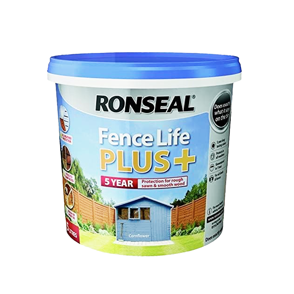 RONSEAL FENCE LIFE PLUS + CORN FLOWER BLUE 5LTR