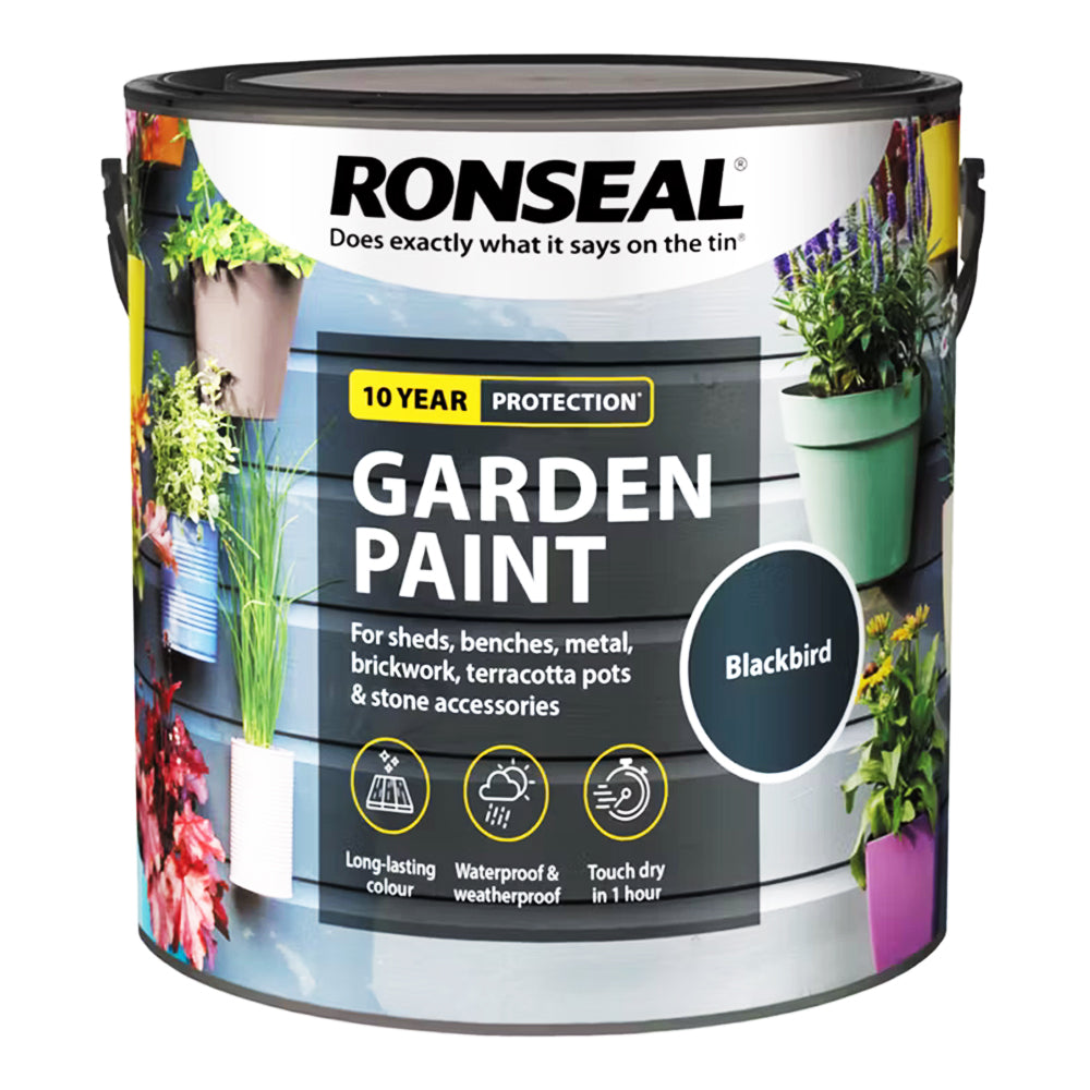RONSEAL GARDEN PAINT BLACKBIRD 2.5L