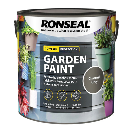 RONSEAL GARDEN PAINT CHARCOAL GREY 2.5L