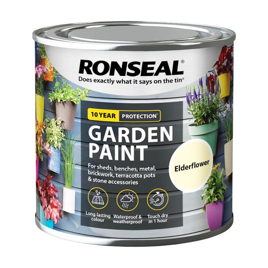 RONSEAL GARDEN PAINT ELDERFLOWER 250ML