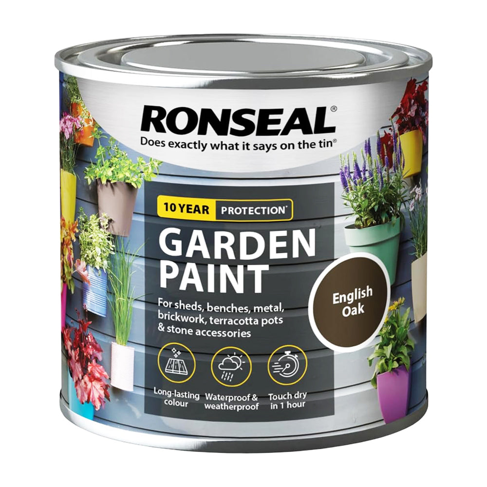 RONSEAL GARDEN PAINT ENGLISH OAK 250ML