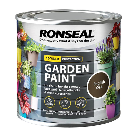 RONSEAL GARDEN PAINT ENGLISH OAK 250ML