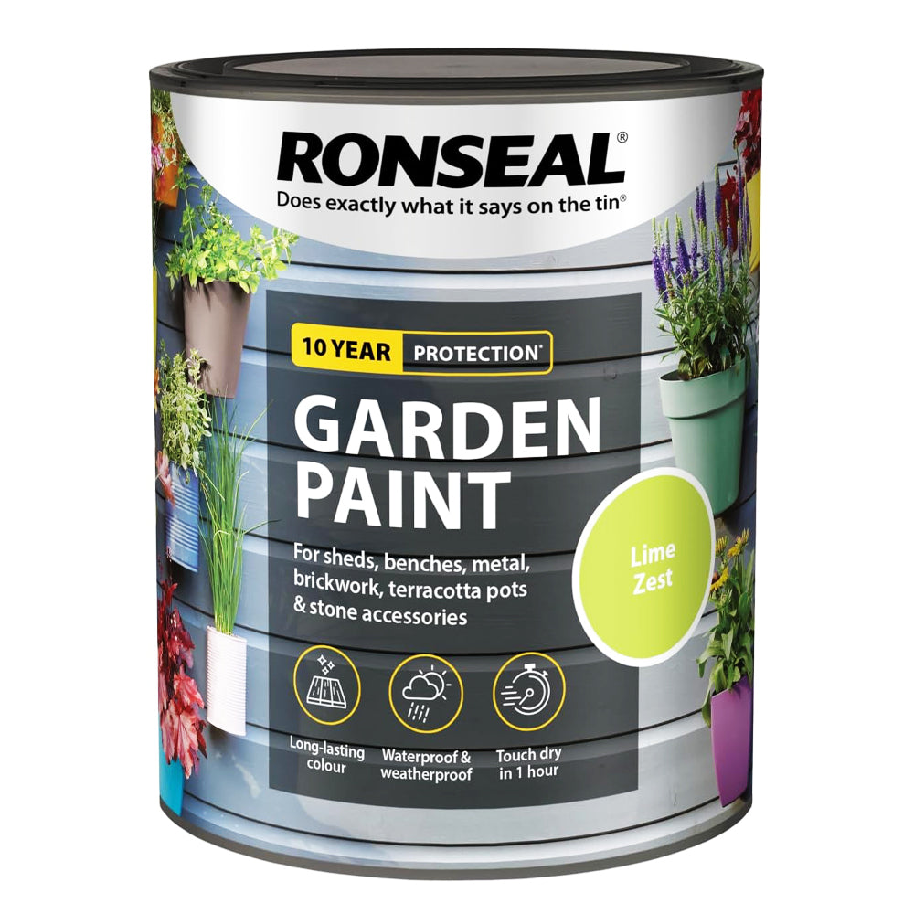 RONSEAL GARDEN PAINT LIME ZEST 750ML
