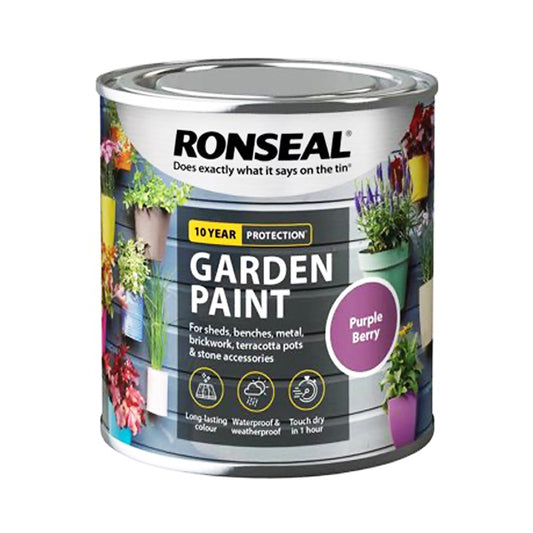 RONSEAL GARDEN PAINT PURPLE BERRY 250ML