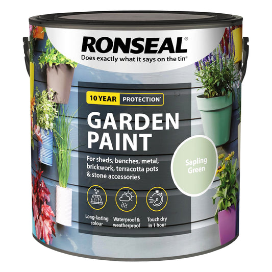 RONSEAL GARDEN PAINT SAPLING GREEN 2.5L