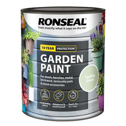 RONSEAL GARDEN PAINT SAPLING GREEN 750ML