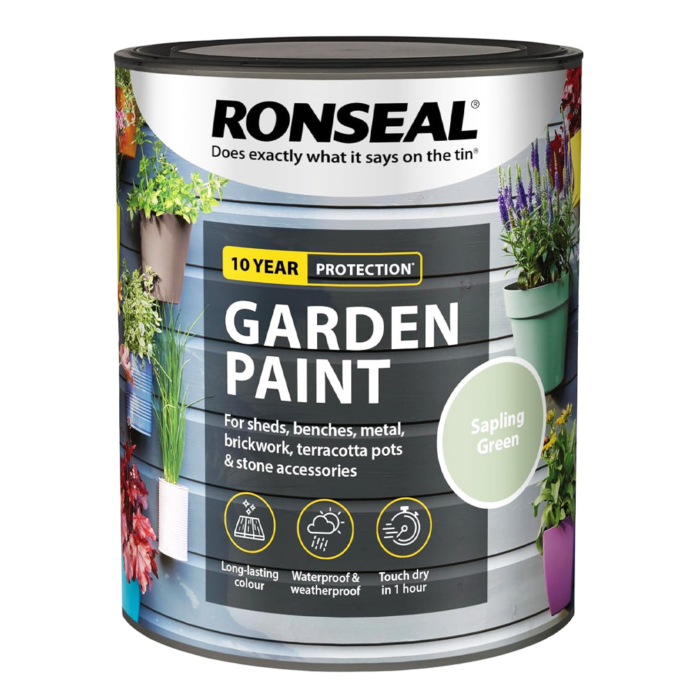 RONSEAL GARDEN PAINT SAPLING GREEN 750ML