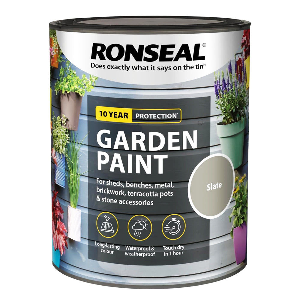 RONSEAL GARDEN PAINT SLATE 750ML