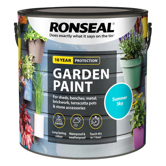 RONSEAL GARDEN PAINT SUMMER SKY 2.5L