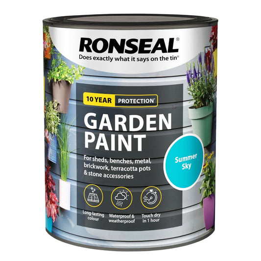 RONSEAL GARDEN PAINT SUMMER SKY 750ML