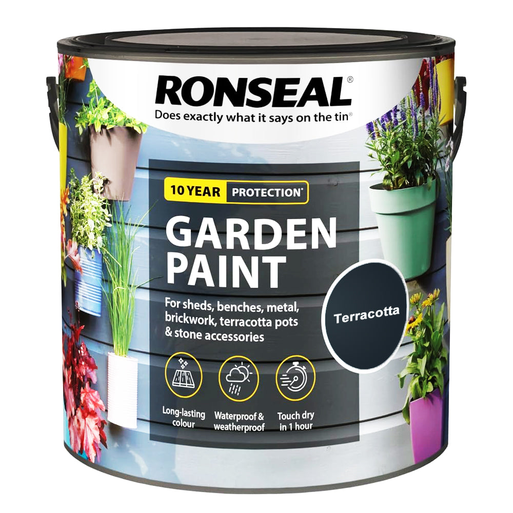 RONSEAL GARDEN PAINT TERRACOTTA 2.5L