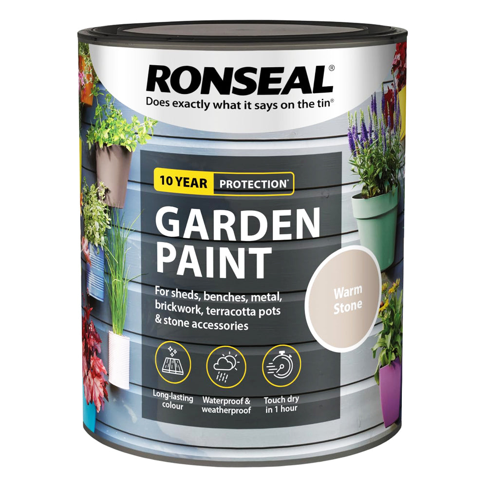 RONSEAL GARDEN PAINT WARM STONE 750ML