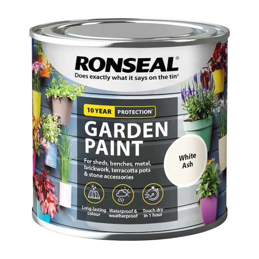 RONSEAL GARDEN PAINT WHITE ASH 250ML