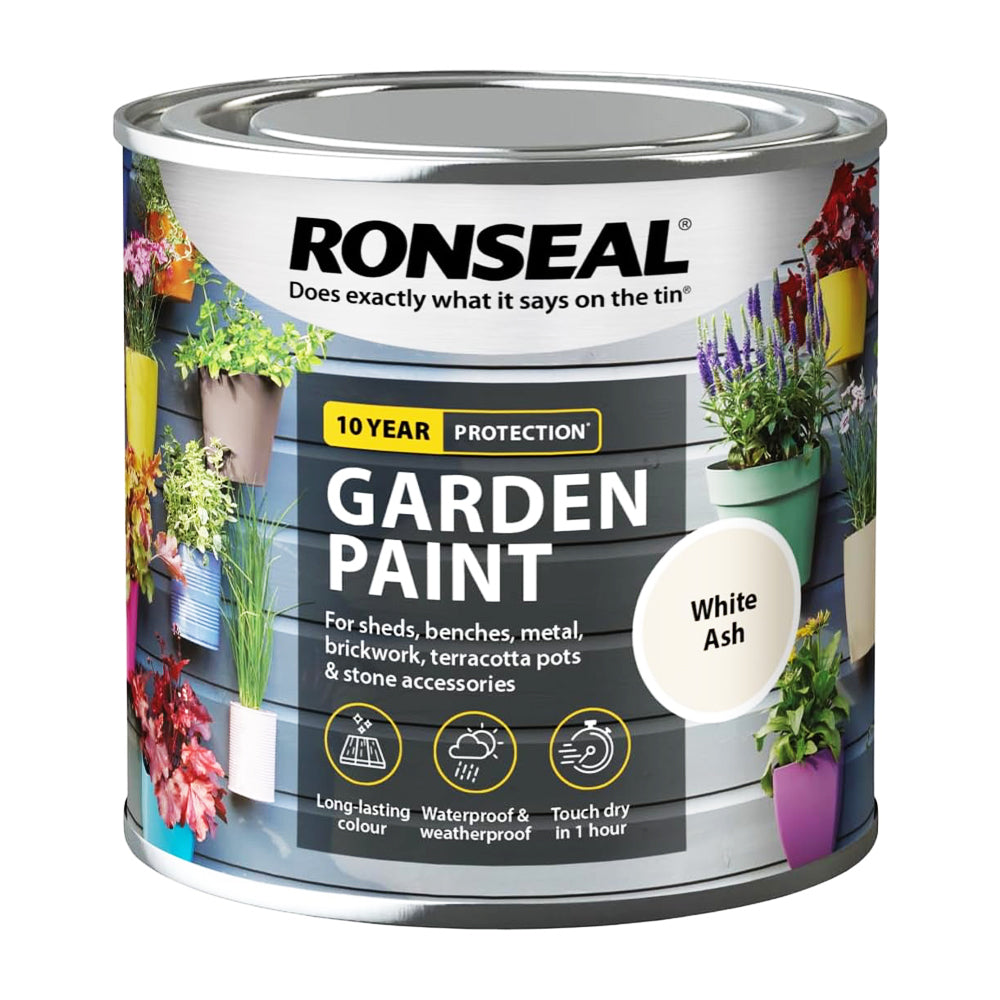 RONSEAL GARDEN PAINT WHITE ASH 250ML