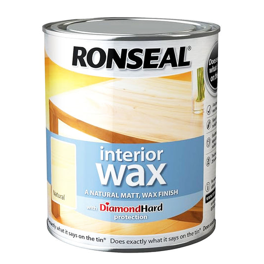 RONSEAL INTERIOR WAX NATURAL 750ML