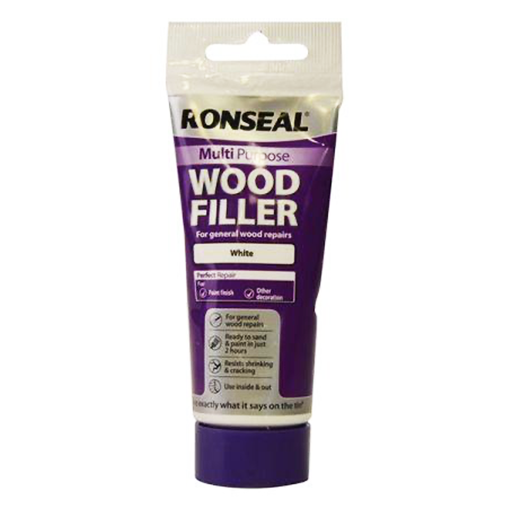 RONSEAL MULTI PURPOSE WOOD FILLER WHITE 100G
