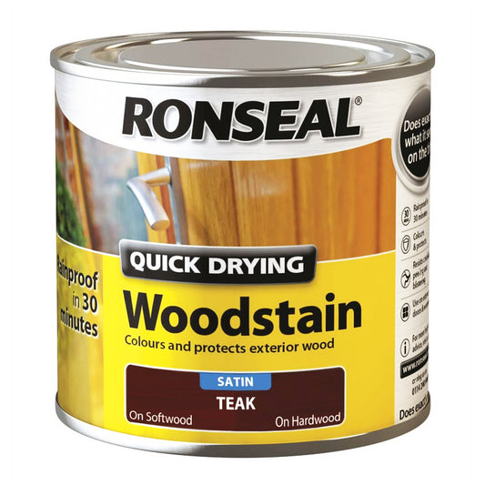 RONSEAL Q.D WOODSTAIN SATIN TEAK 2.5L