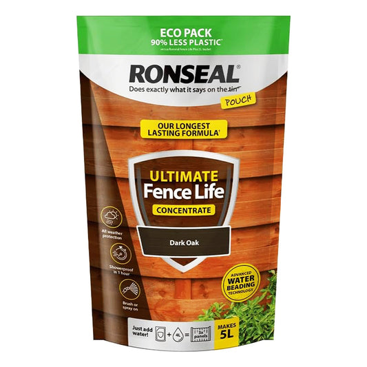 RONSEAL ULTIMATE FENCE LIFE CONCENTRATE DARK OAK 950ML