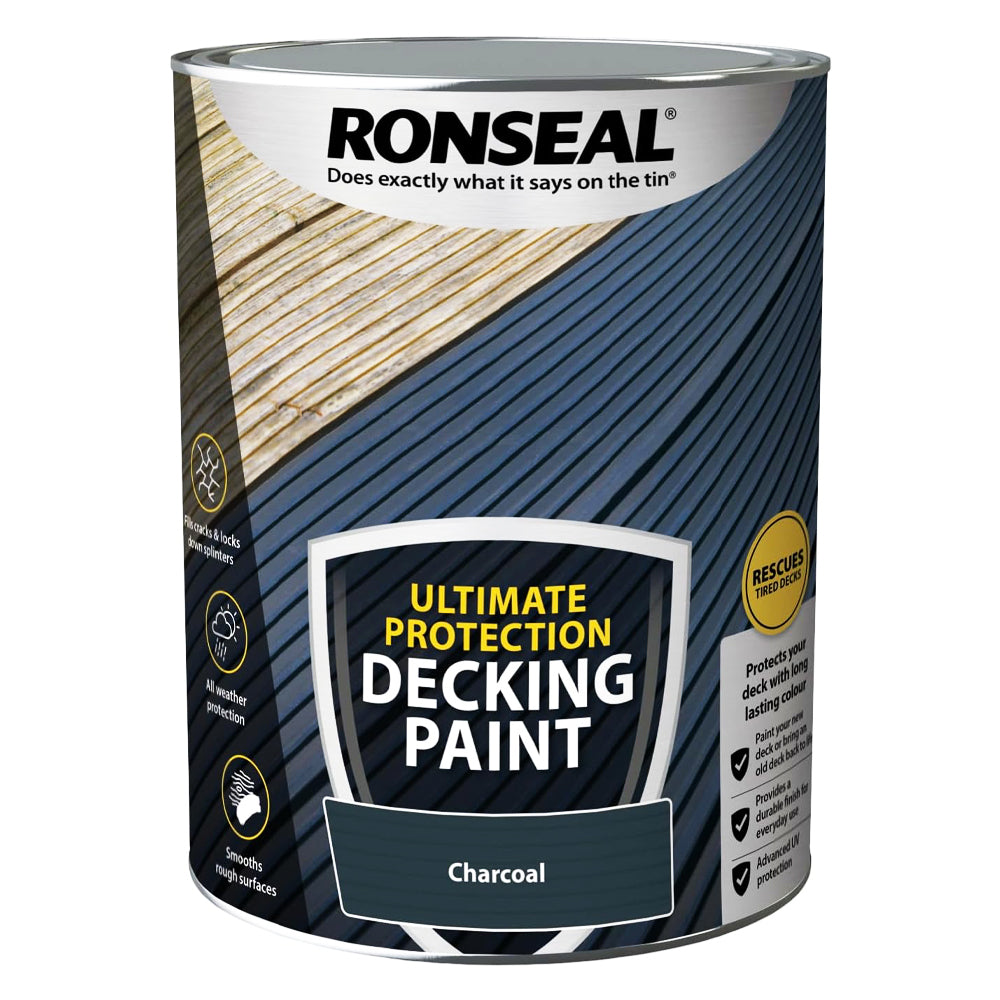 RONSEAL ULTIMATE PROTECTION DECKING PAINT CHARCOAL 5L