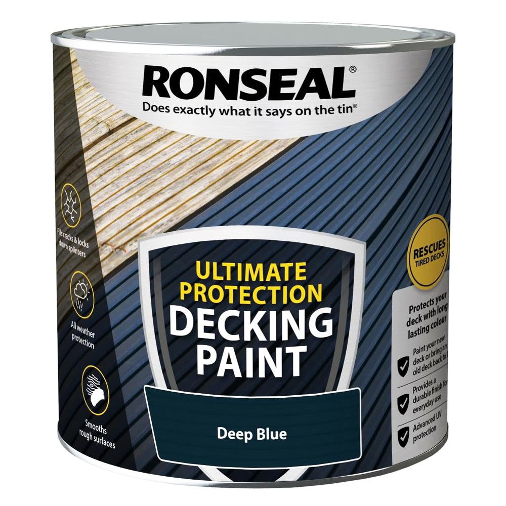 RONSEAL ULTIMATE PROTECTION DECKING PAINT DEEP BLUE 2.5L