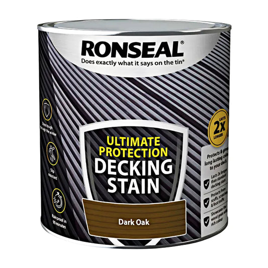 RONSEAL ULTIMATE PROTECTION DECKING STAIN DARK OAK 2.5L