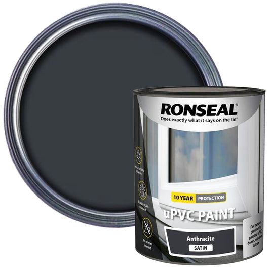 RONSEAL UPVC PAINT ANTRACITE SATIN 750ML