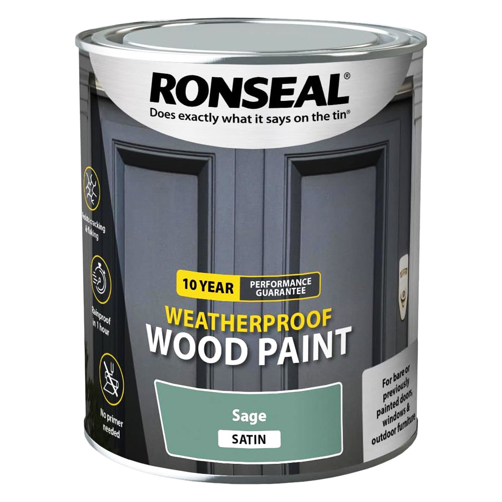 RONSEAL WOOD PAINT SAGE 750ML